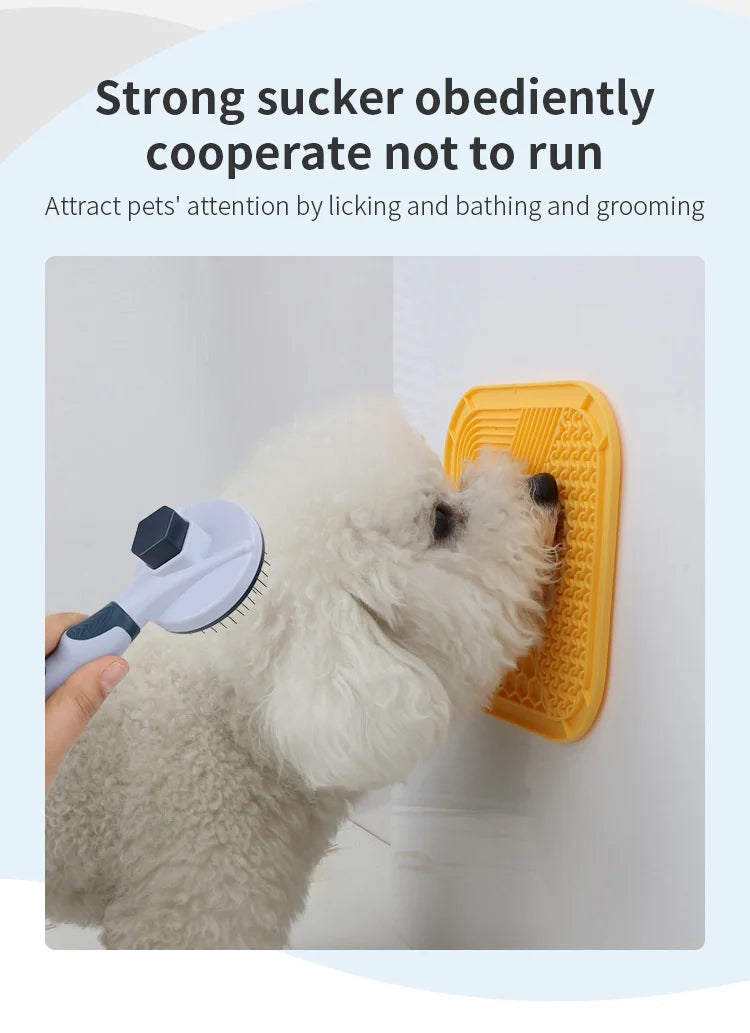 Silicone Pet Licking Mat & Pet Bowl