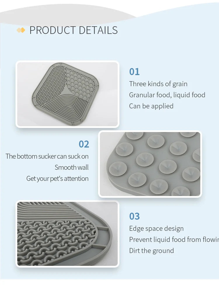 Silicone Pet Licking Mat & Pet Bowl