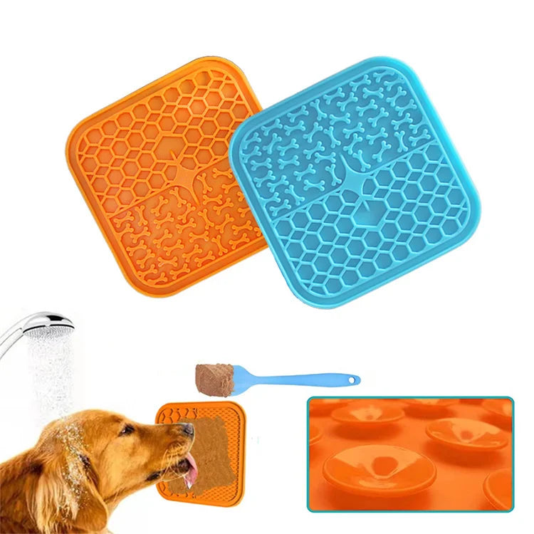 Silicone Pet Licking Mat & Pet Bowl