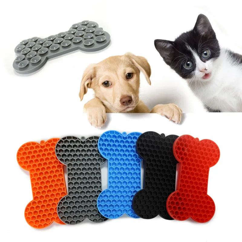 Silicone Pet Licking Mat & Pet Bowl