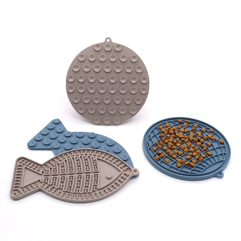 Silicone Pet Licking Mat & Pet Bowl