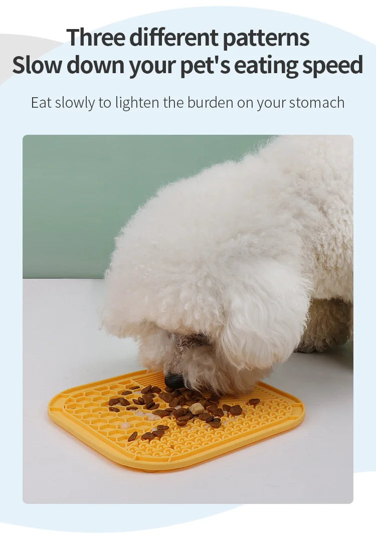 Silicone Pet Licking Mat & Pet Bowl