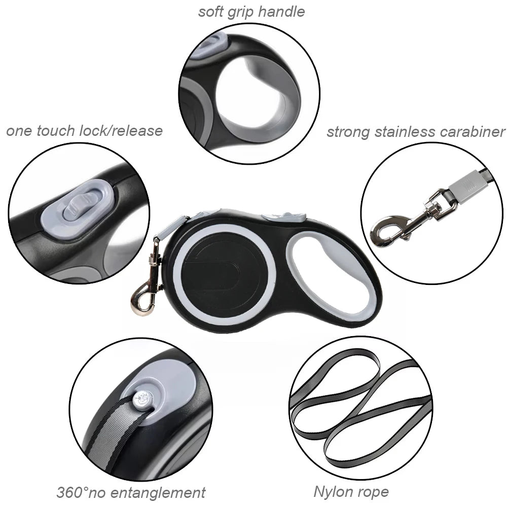 Retractable Large dog Leash, Front