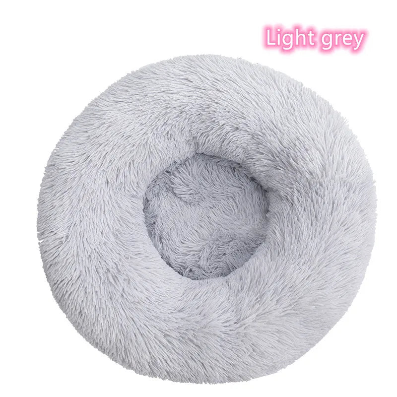 Super Soft Pet Cat Bed Plush Full Size Washable Calm Bed Donut Bed Comfortable Sleeping Artifact Suitable For Winter