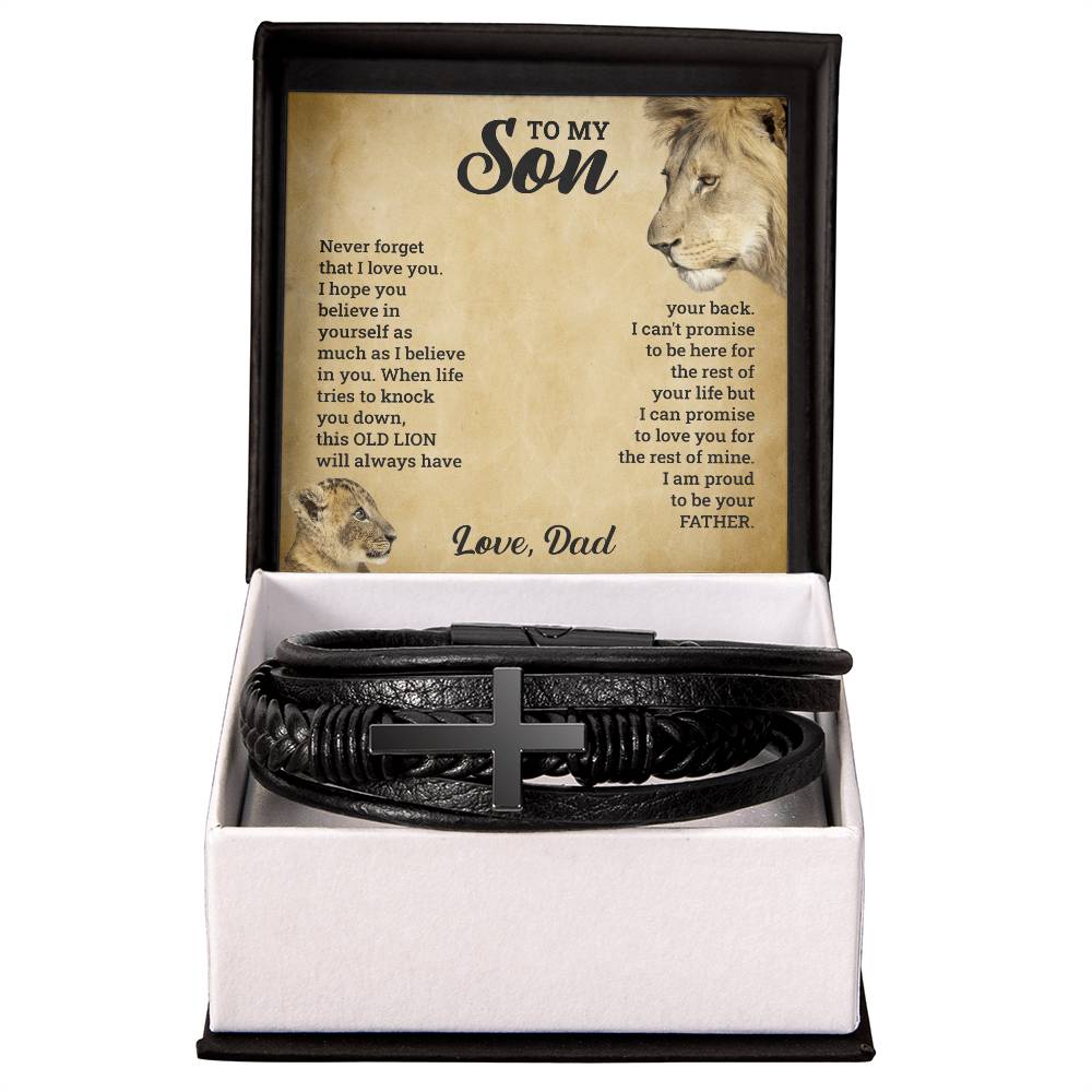 Bracelet men's religious, front