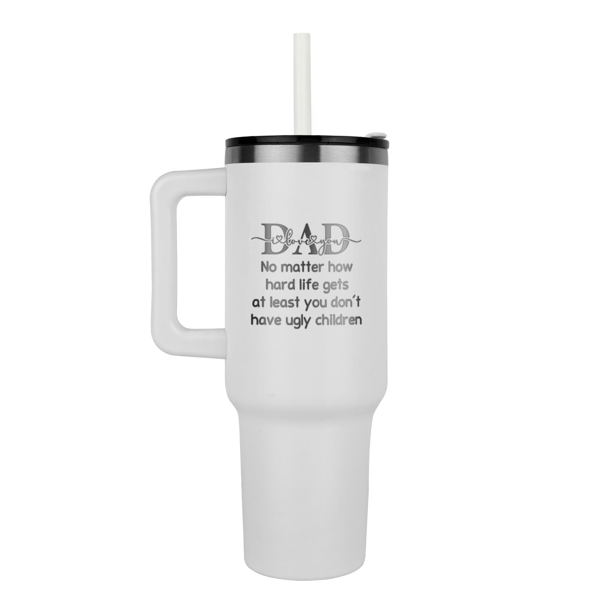 Personalized travel mug, front