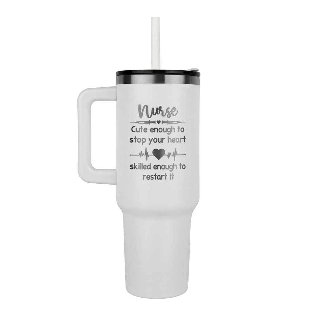 Personalized travel mug, front