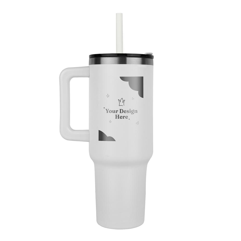 Personalized travel mug, front