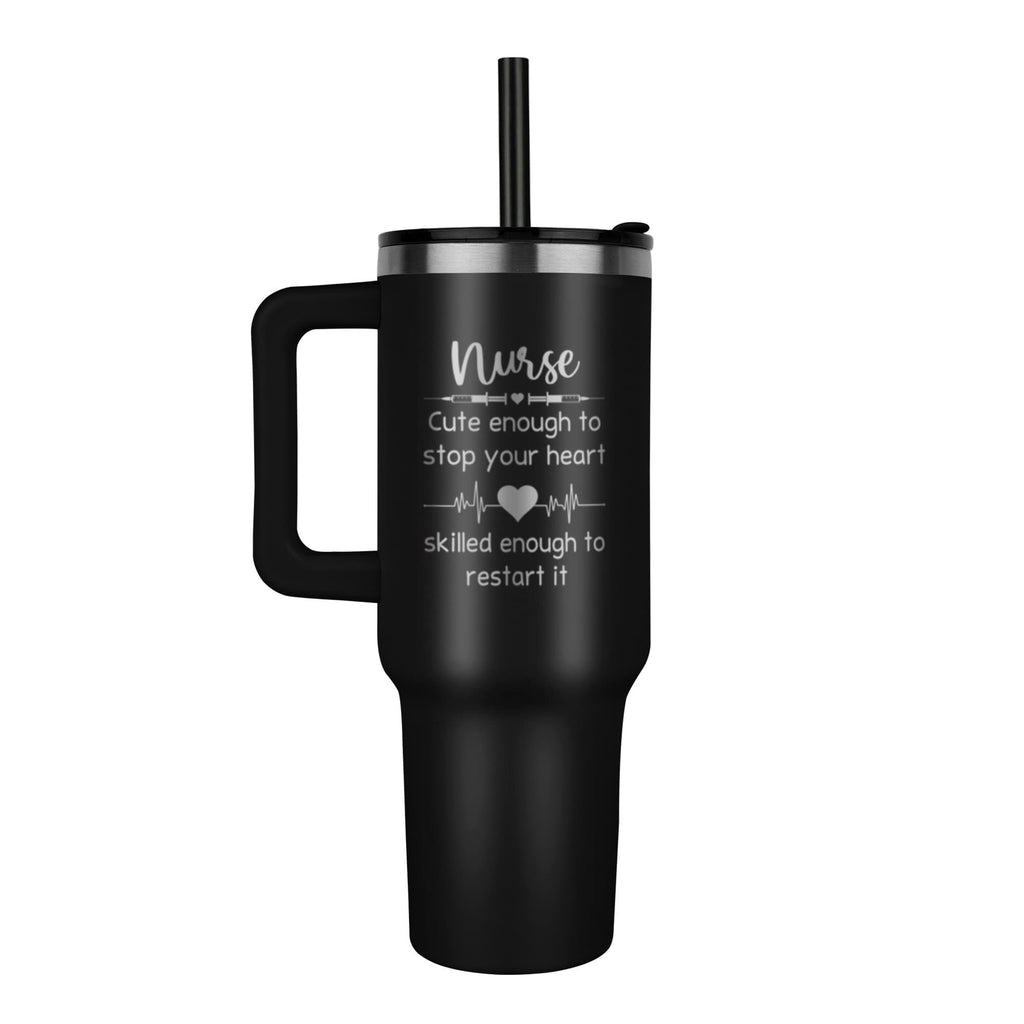 Personalized travel mug, front