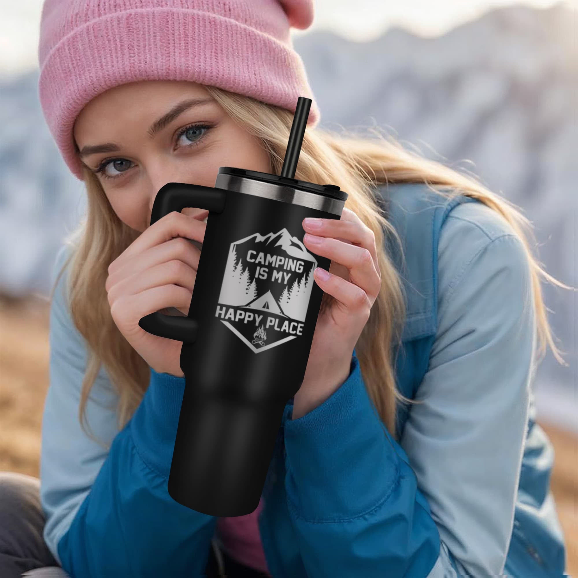 Personalized travel mug, Front