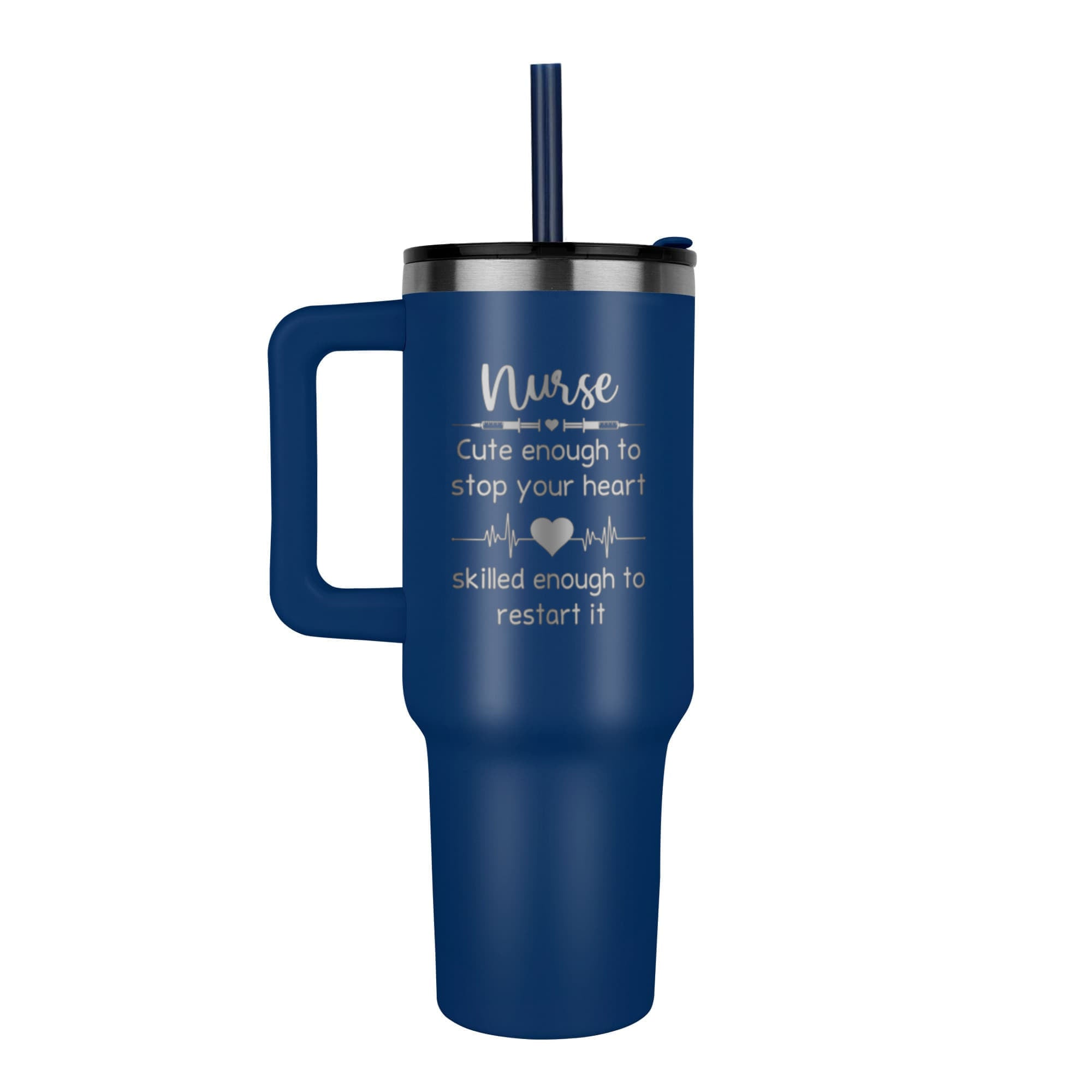 Personalized travel mug, front