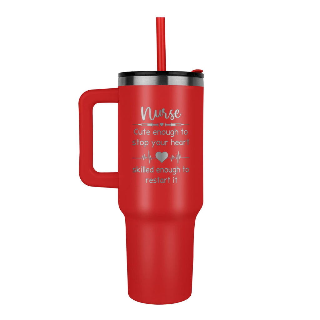 Personalized travel mug, front